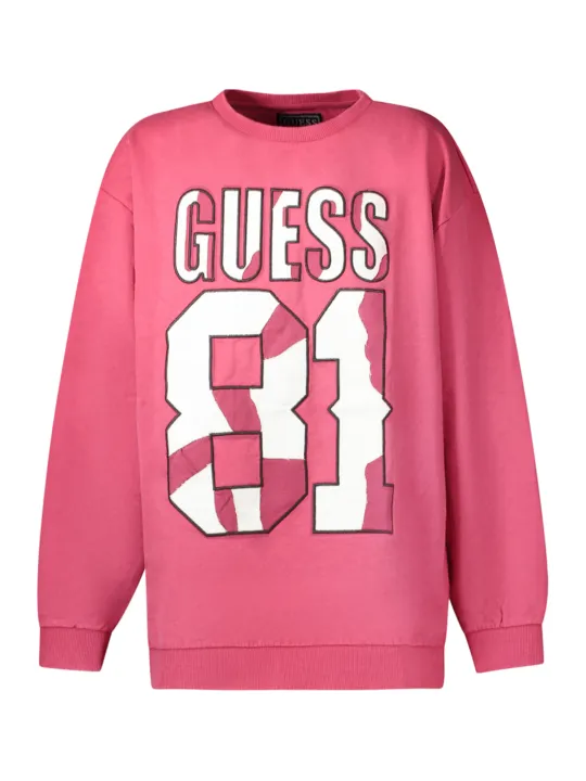 "GUESS JEANS Startseite im Sale | GUESS JEANS SWEATSHIRT OHNE REISSVERSCHLUSS KIND ROT online kaufen"|Planet-Deluxe