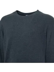 Grauer Strickpullover mit ST-Logo