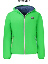 "NORWAY 1963 Jacken im Sale | Wendbare Kapuzenjacke GruenBlau mit Taschen und Reissverschluss online kaufen"|Planet-Deluxe