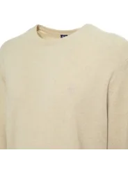 Leichter brauner Strickpullover mit Logo