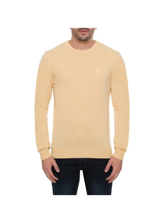 Gelber Sergio Tacchini Herrenpullover