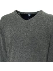 Grauer Sergio Tacchini Pullover mit V-Ausschnitt