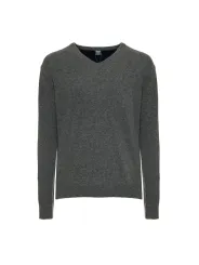 Grauer V-Ausschnitt Pullover Sergio Tacchini