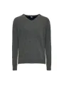 Grauer V-Ausschnitt Pullover Sergio Tacchini