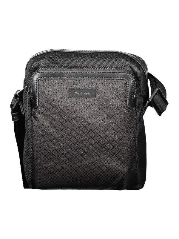 "Calvin Klein Messenger Bags im Sale | Recycelter Polyester Messenger Bag mit Taschen und verstellbarem Gurt online kaufen"|Planet-Deluxe