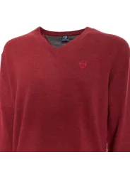 Rotes V-Ausschnitt Langarmshirt Sergio Tacchini