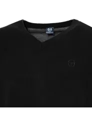 Schwarzer Baumwoll-Crewneck-Pullover von Tacchini