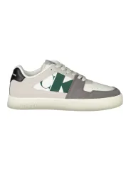 "Calvin Klein Sneakers im Sale | Grün-Schwarzer Kontrast-Sneaker mit Print und recyceltem Material online kaufen"|Planet-Deluxe