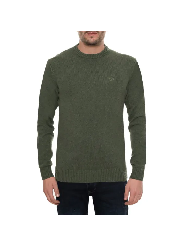 Grüner Strickpullover mit Rippenstruktur Grüner Strickpullover mit Rippenstruktur