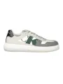"Sneaker mit Print & recyceltem Gummi - Graugrün"