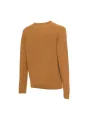 Gelber Strickpullover mit gerippten Bündchen