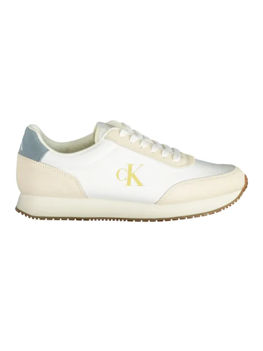 "Calvin Klein Sneakers im Sale | BLAU BEIGE SNEAKER MIT SCHNÜRSENKEL UND HERAUSNEHMBARE EINLEGESOHLE online kaufen"|Planet-Deluxe