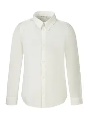 "GUESS JEANS Hemden im Sale | Guess Jeans Langarmhemd mit italienischem Kragen und Stickerei-Logo für Jungen online kaufen"|Planet-Deluxe