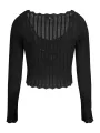 "GUESS JEANS Blusen im Sale | GUESS JEANS SCHWARZER PULLOVER FÜR DAMEN online kaufen"|Planet-Deluxe