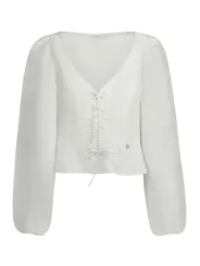 "GUESS JEANS Startseite im Sale | GUESS JEANS LANGARMSHIRT DAMEN WEISS online kaufen"|Planet-Deluxe