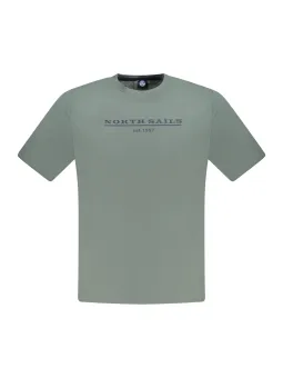 "North Sails VE0419 Rundhals T-Shirt - Logo, Kurzarm, Stilvoll"