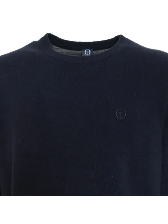 Navy Sergio Tacchini Baumwoll-Sweatshirt