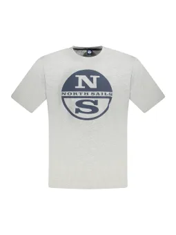 "North Sails Logo T-Shirt: Kurzarm, Rundhals, Stilvoll"