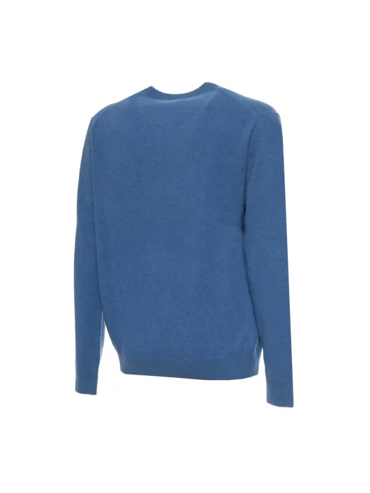 Blauer Sergio Tacchini Strickpullover Baumwolle