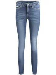 "Calvin Klein Jeans im Sale | Calvin Klein Mid Rise Skinny Jeans mit Wascheffekt und 20% Recycelter Baumwolle - Nachhaltige 5-Pocket-Jeans mit Logo, Knopf und online kaufen"|Planet-Deluxe