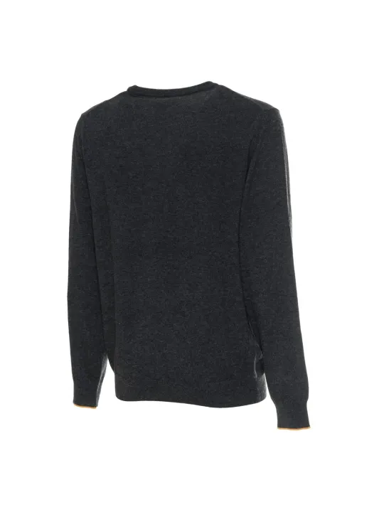 Dunkelgrauer melierter Sergio Tacchini Pullover
