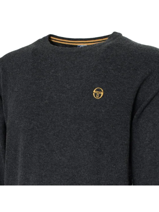 Dunkelgrauer Sergio Tacchini Pullover Melange