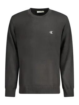 "Calvin Klein Baumwollpullover mit Stickerei – Rundhals"