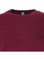 Bordeauxfarbener Sergio Tacchini Logo-Pullover