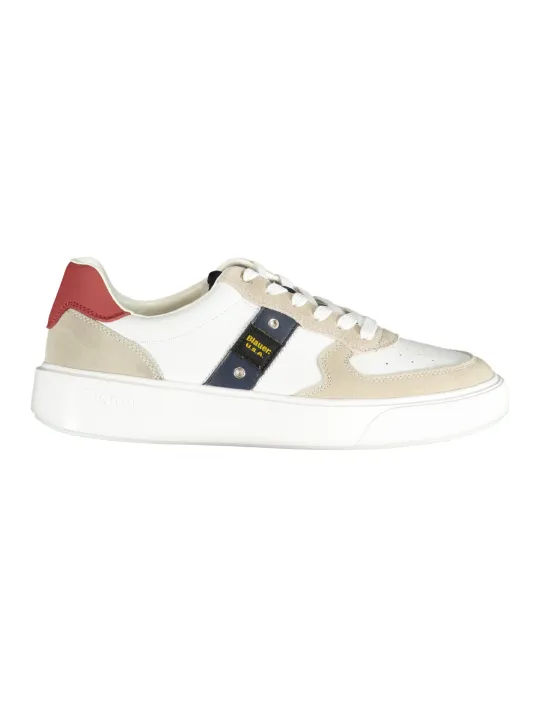 "Blauer Sneakers im Sale | Blauer F4 Sneakers mit Kontrast und herausnehmbarem Fussbett online kaufen"|Planet-Deluxe