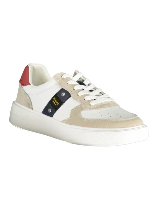 "Blauer Sneakers im Sale | Blauer F4 Sneakers mit Kontrast und herausnehmbarem Fussbett online kaufen"|Planet-Deluxe