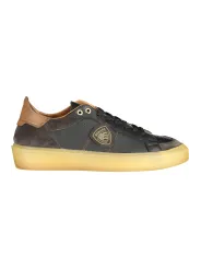 "Blauer Sneakers im Sale | Sport Sneaker mit Kontrasten und Wechselfußbett online kaufen"|Planet-Deluxe