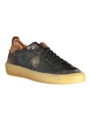 "Blauer Sneakers im Sale | Sport Sneaker mit Kontrasten und Wechselfußbett online kaufen"|Planet-Deluxe