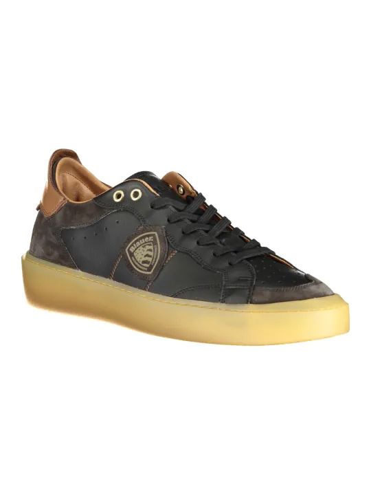 "Blauer Sneakers im Sale | Sport Sneaker mit Kontrasten und Wechselfußbett online kaufen"|Planet-Deluxe