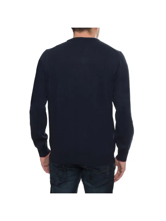 Blauer Sergio Tacchini Pullover Rückansicht