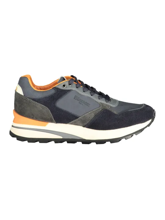 "Blauer Sneakers im Sale | Blauer Sneakers mit Kontrastdetails und Wechsel-Fußbett online kaufen"|Planet-Deluxe
