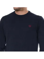 Blauer Sergio Tacchini Strickpullover Blau