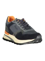 "Blauer Sneakers im Sale | Blauer Sneakers mit Kontrastdetails und Wechsel-Fußbett online kaufen"|Planet-Deluxe