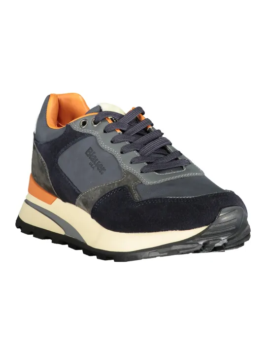 "Blauer Sneakers im Sale | Blauer Sneakers mit Kontrastdetails und Wechsel-Fußbett online kaufen"|Planet-Deluxe