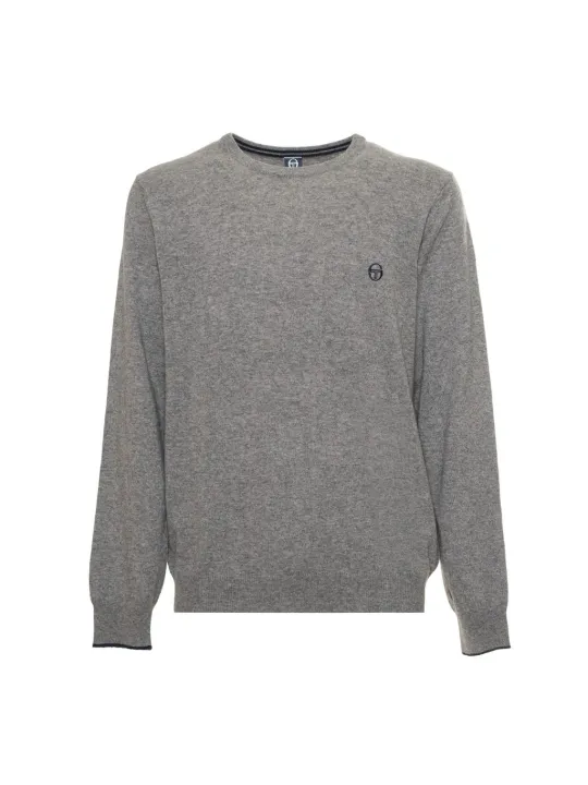 Grauer Sergio Tacchini Pullover mit Logo