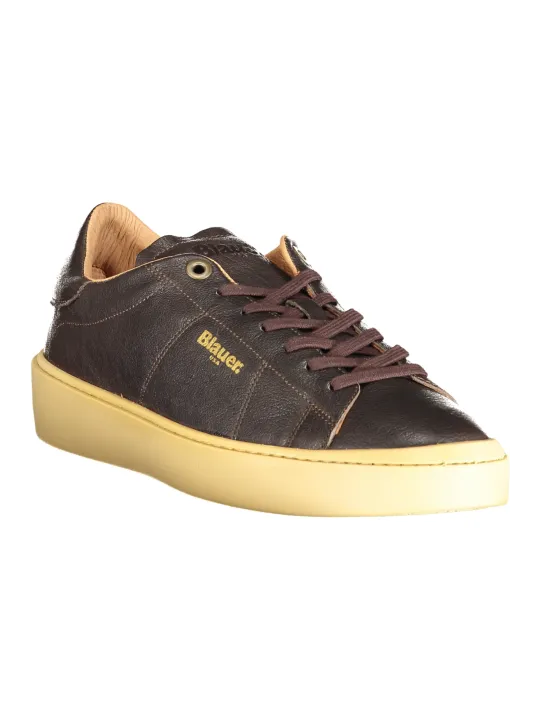 "Blauer Sneakers im Sale | KONTRAST SCHNÜRSCHUH MIT EINLEGESOHLE UND LOGO online kaufen"|Planet-Deluxe