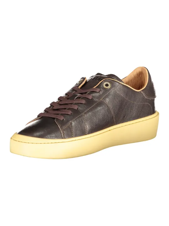 "Blauer Sneakers im Sale | KONTRAST SCHNÜRSCHUH MIT EINLEGESOHLE UND LOGO online kaufen"|Planet-Deluxe
