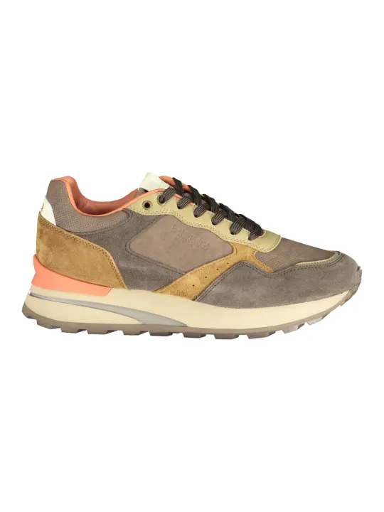 "Blauer Sneakers im Sale | Blauer Kontrast-Sneaker mit Wechselfußbett und Logo online kaufen"|Planet-Deluxe