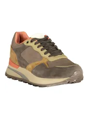 "Blauer Sneakers im Sale | Blauer Kontrast-Sneaker mit Wechselfußbett und Logo online kaufen"|Planet-Deluxe