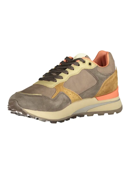 "Blauer Sneakers im Sale | Blauer Kontrast-Sneaker mit Wechselfußbett und Logo online kaufen"|Planet-Deluxe