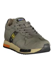 "Blauer Sneakers im Sale | Kontrast Sneaker mit Schnürsenkeln und herausnehmbarem Fußbett online kaufen"|Planet-Deluxe