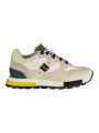 "Blauer Sneakers im Sale | Blauer Kontrast-Sneaker mit Logo und Wechselfußbett online kaufen"|Planet-Deluxe