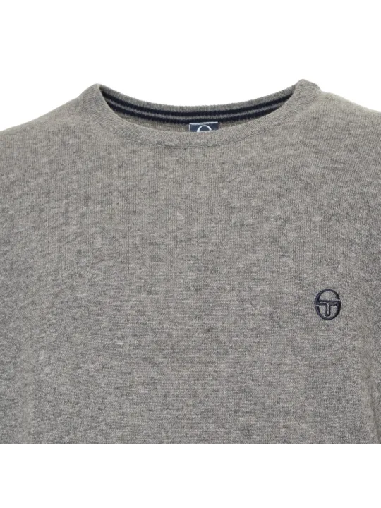 Grauer Sergio Tacchini Baumwollpullover