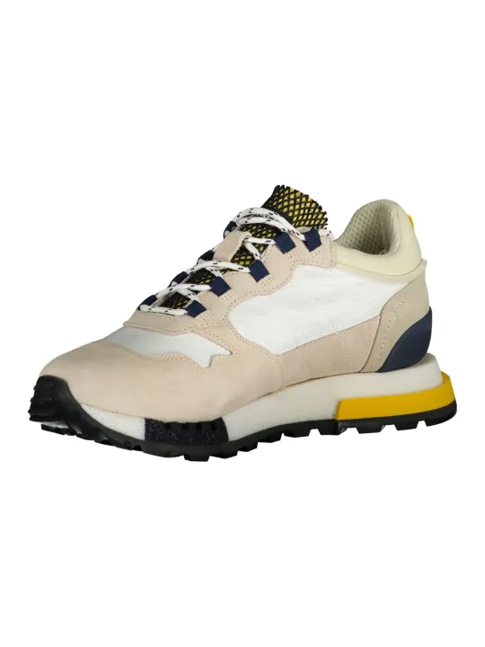 "Blauer Sneakers im Sale | Blauer Kontrast-Sneaker mit Logo und Wechselfußbett online kaufen"|Planet-Deluxe