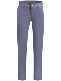 Slim Fit Bio-Baumwollhose mit 4 Taschen und Logo