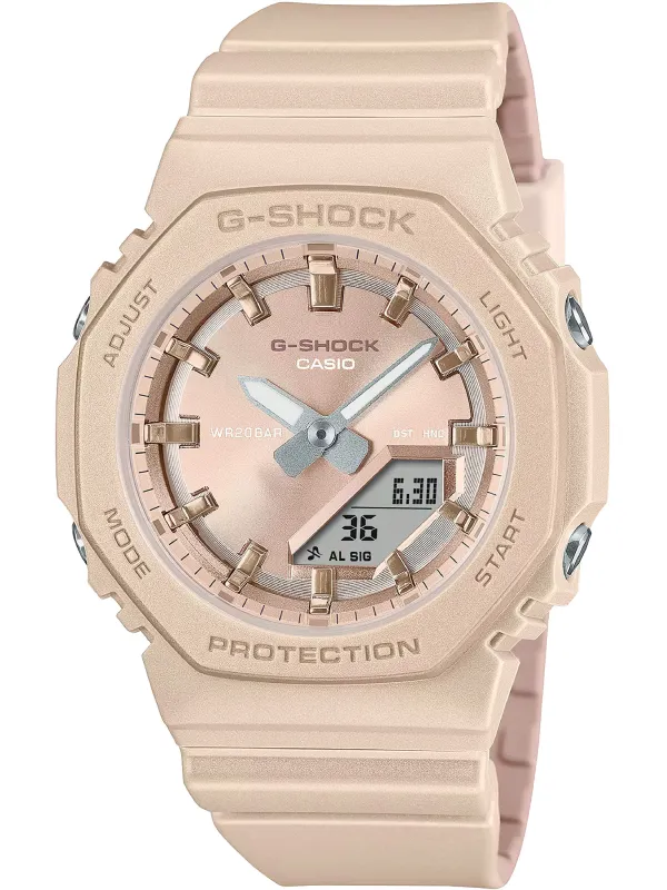 Braun Edelstahl Casio Digitaluhr Detail Braun Edelstahl Casio Digitaluhr Detail